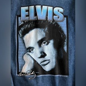 Elvis Graphic Blue Denim Jacket